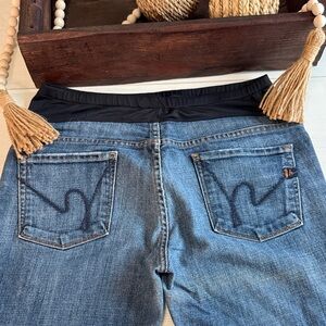 Maternity (COH) Citizens Of Humanity Blue Straight Leg Jeans
